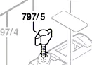Vis à oreilles réf. 1 613 480 008 Bosch